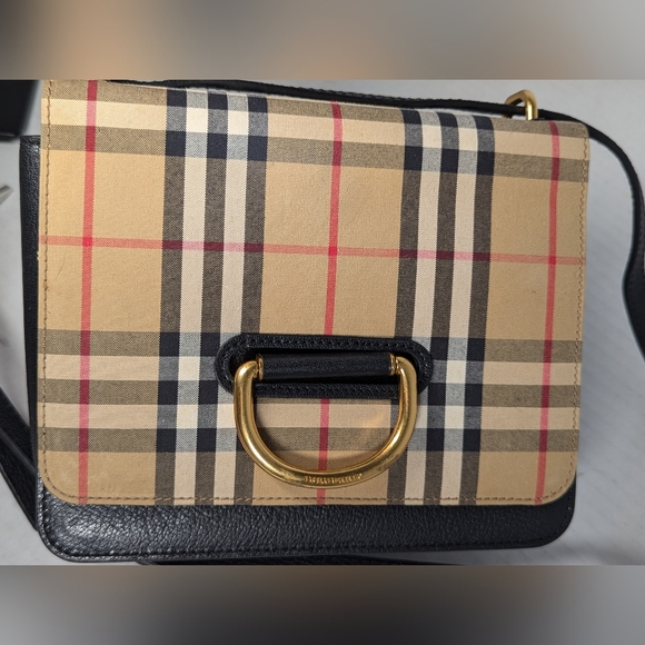 Burberry Vintage Check D Ring Crossbody Shoulder Bag - Picture 6 of 12